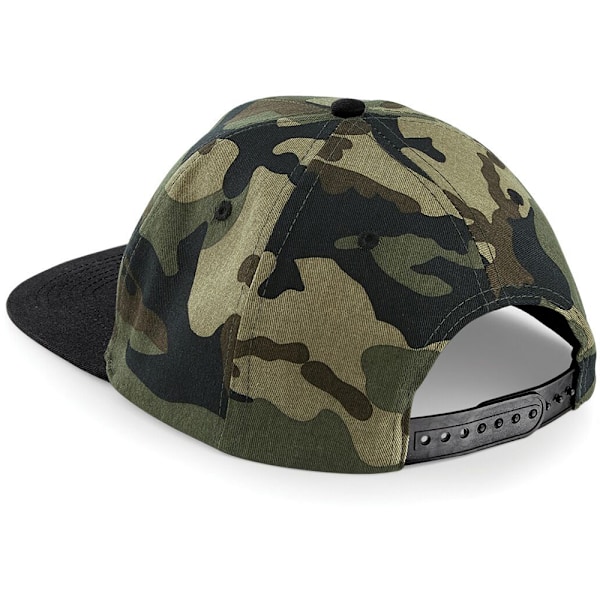 Beechfield Camouflage Retro Snapback Cap One Size Jungle Camo/ Jungle Camo/ Black One Size