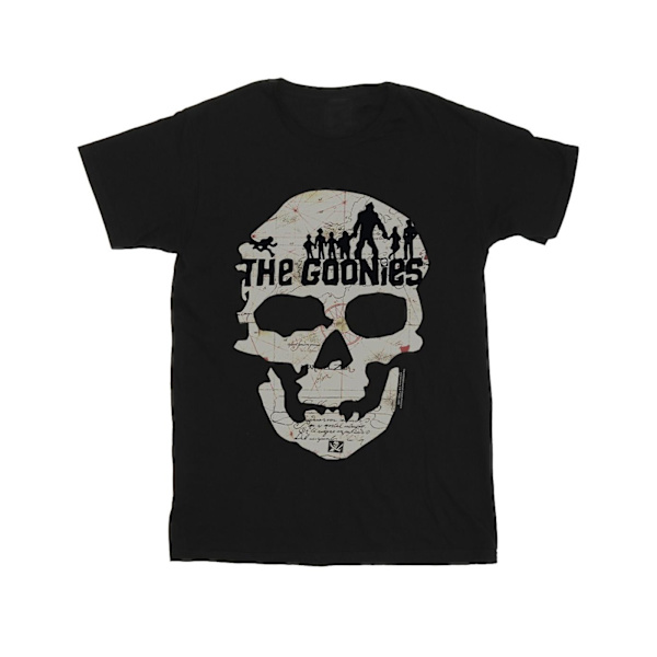 The Goonies Girls Map Skull Bomull T-shirt 12-13 år Svart Black 12-13 Years