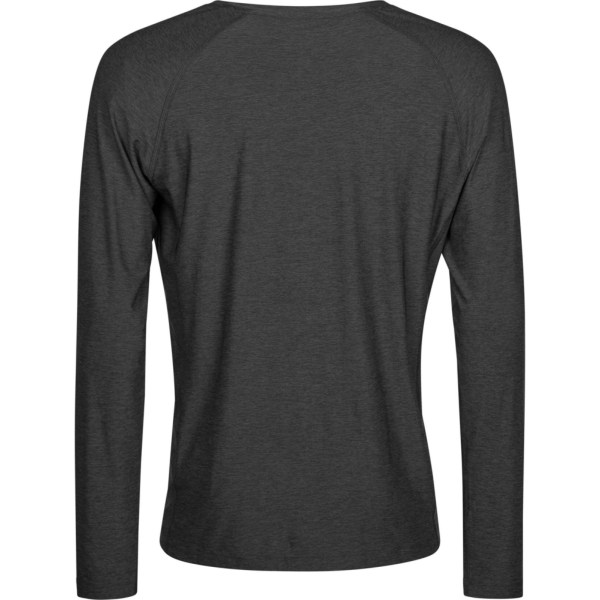 Tee Jays Mens CoolDry Långärmad Crop T-shirt 3XL Svart Melan Black Melange 3XL