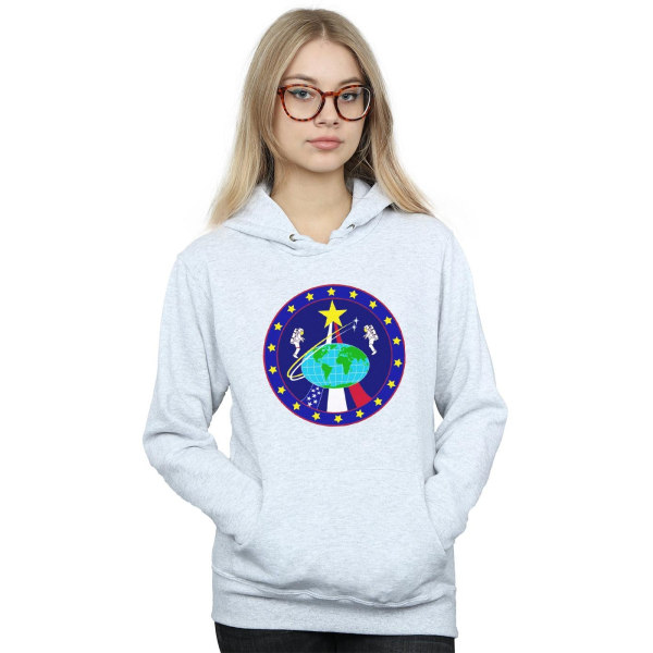 NASA Dam/Damer Classic Globe Astronauts Hoodie XL Heather G Heather Grey XL