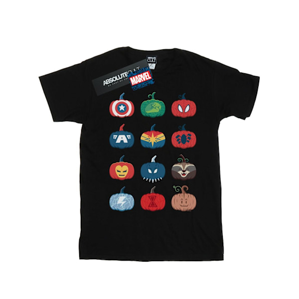 Marvel Dam/Damer Avengers Pumpa Ikoner Bomull Boyfriend T- Black 5XL