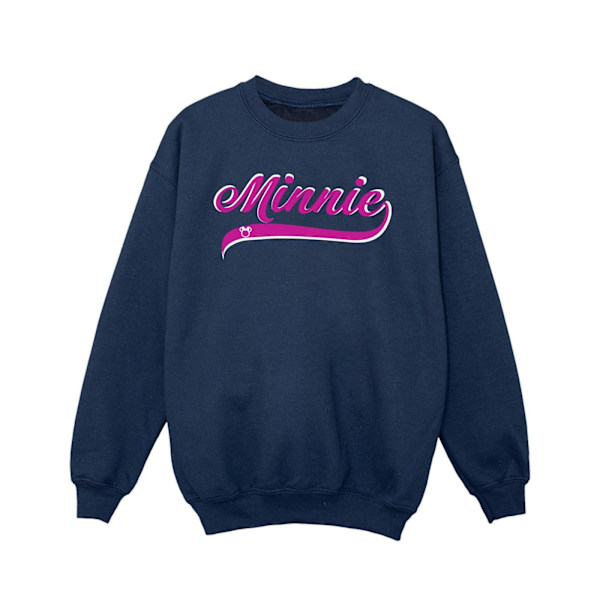 Disney Girls Minnie Mouse Logo Sweatshirt 3-4 år Marinblå Navy Blue 3-4 Years