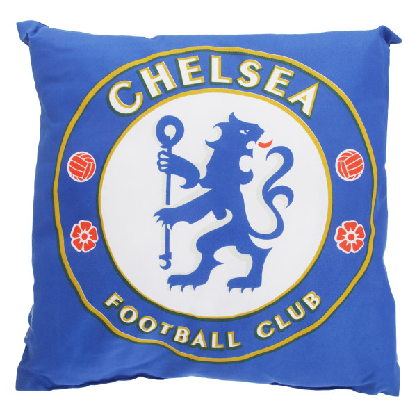 Chelsea FC Childrens/Kids Officiellt fylld fotbollsvapen Cushio Blue One Size