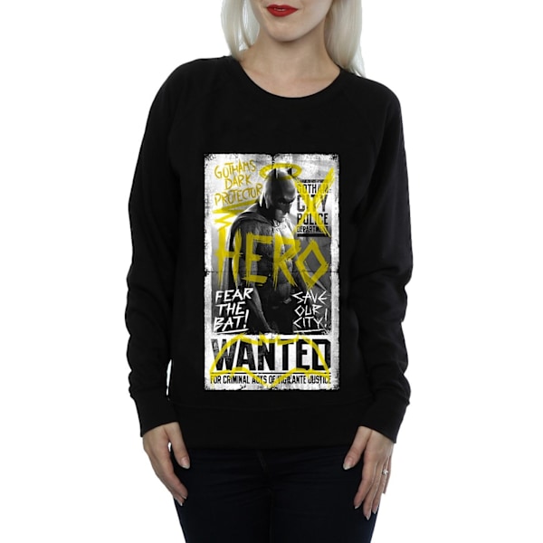 DC Comics Dam/Kvinnor Batman v Superman Wanted Poster Sweatshirt Black XS