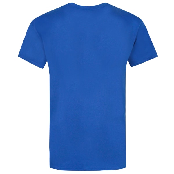 Superman Mens Man Of Steel Logotyp T-shirt S Blå Blue S