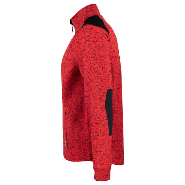 Projob Herr Heathered Fleece Jacka M Röd Red M