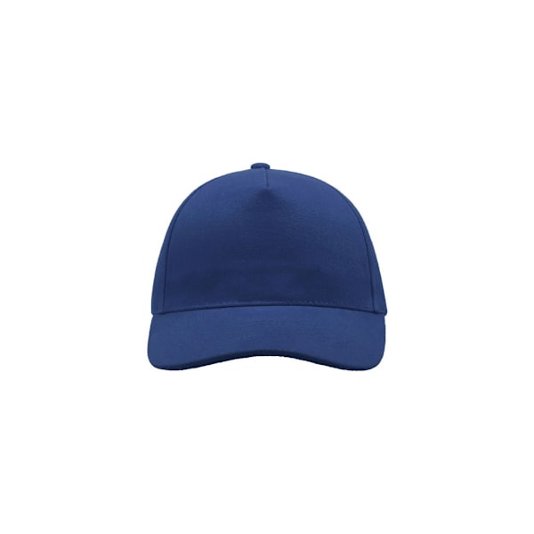 Atlantis Liberty Five Buckle Heavy Brush Cotton 5 Panel Cap One Royal Blue One Size