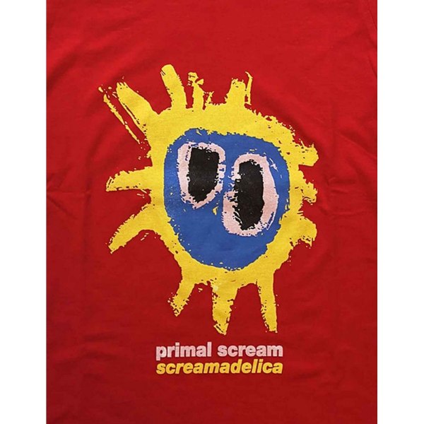 Primal Scream Dam/Kvinnor Screamadelica T-Shirt XS Röd Red XS