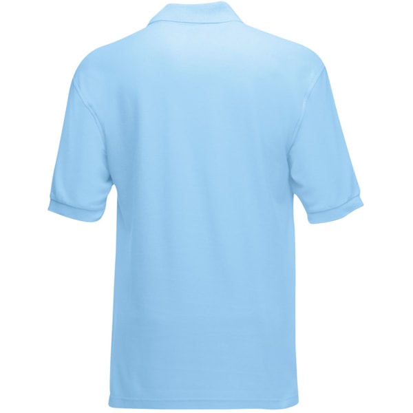 Fruit Of The Loom Premium Herr Kortärmad Poloskjorta M Sky Bl Sky Blue M