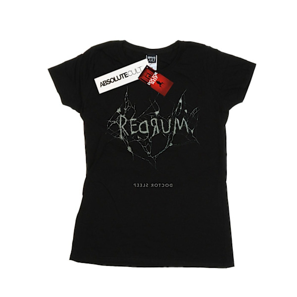 Doctor Sleep Dam/Kvinnor Redrum Cracked Bomull T-Shirt M Svart Black M