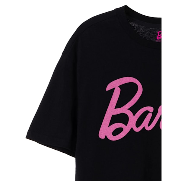 Barbie Dam/Kvinnor Klassisk Logotyp Kortärmad T-shirt L Svart Black L