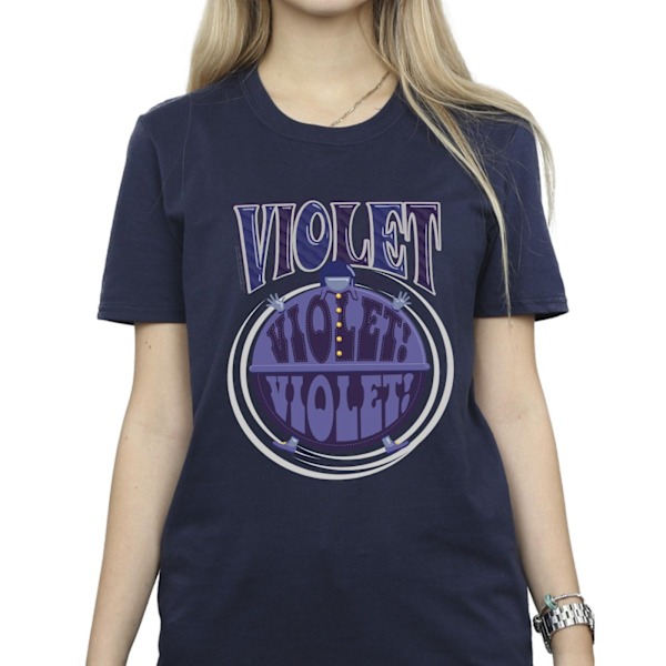 Willy Wonka Dam/Damer Violet Turning Violet Bomull Pojkvän Navy Blue M