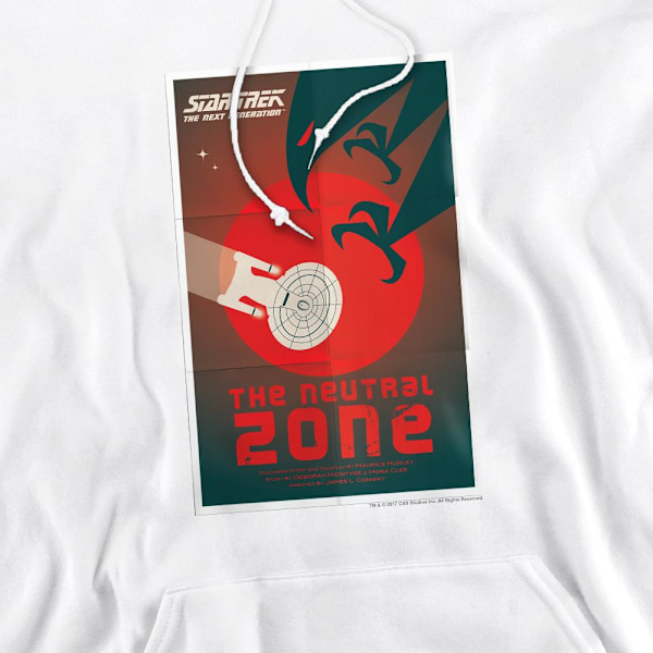 Star Trek Herr The Next Generation Säsong 1 Avsnitt 26 Hoodie M White M