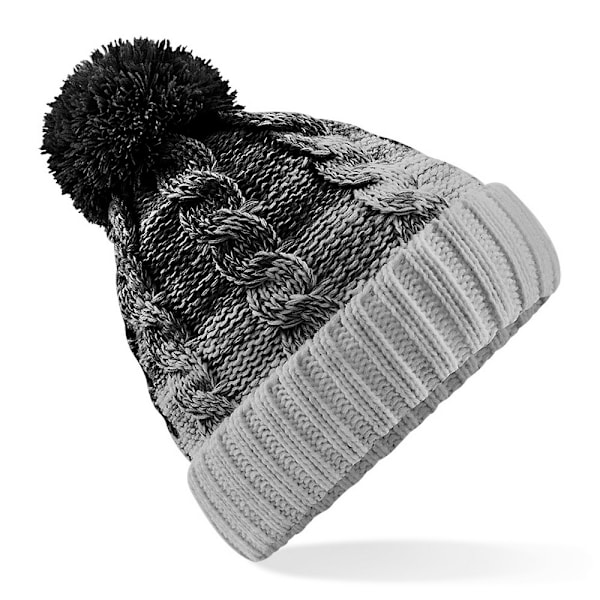 Beechfield Unisex Ombre Styled Beanie One size Svart/Ljusgrå Black/Light Grey One size