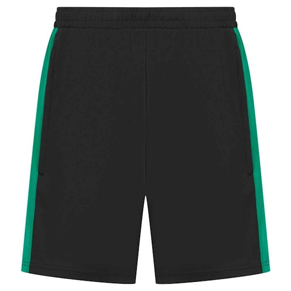 Finden & Hales Herr Knitted Shorts XL Svart/Smaragd Black/Emerald XL