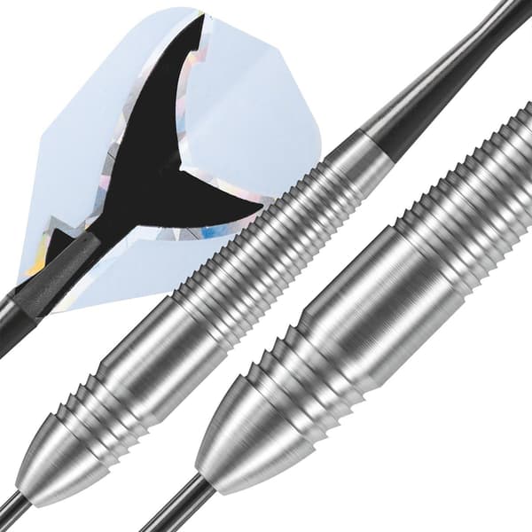 Harrows Silver Shark Dartset (3-pack) 23g Silver Silver 23g