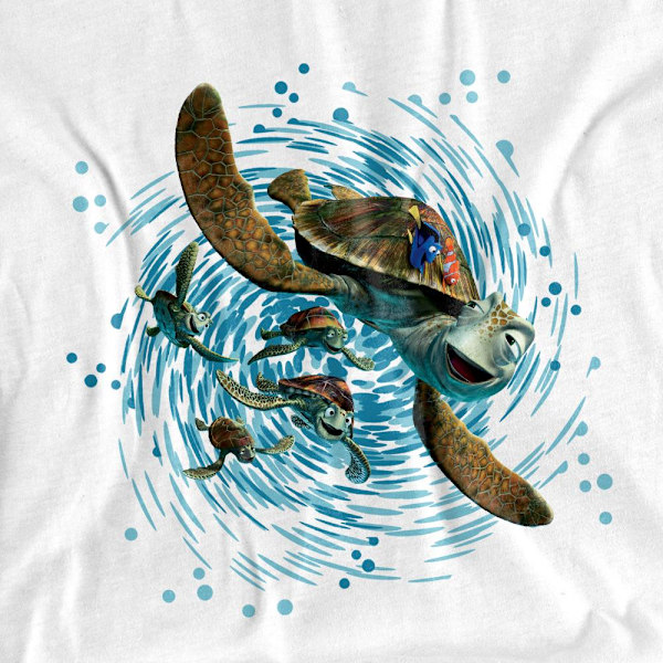 Hitta Nemo Unisex Vuxen Ride The Wave Crush T-Shirt M Vit White M