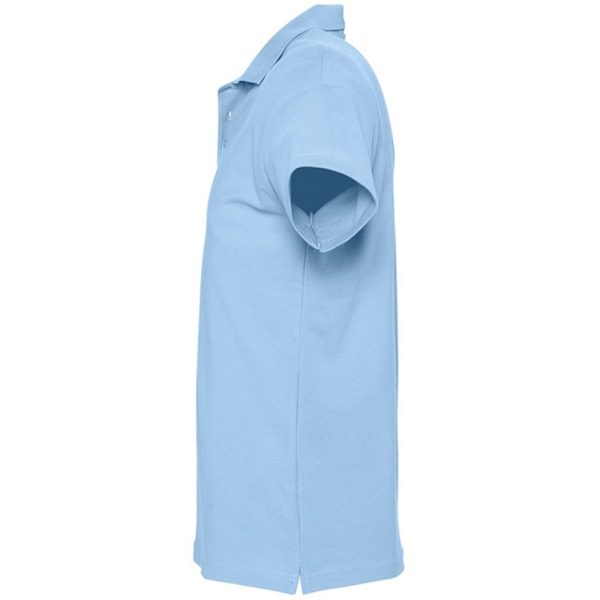 SOLS Herr Spring II Kortärmad Tungvikts Poloskjorta M Sky B Sky Blue M