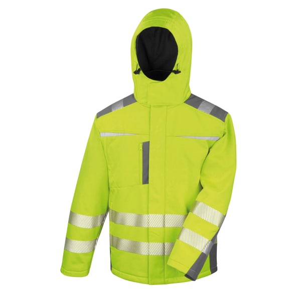 Resultat Unisex Adult Safe-Guard Dynamic Soft Shell Jacket XL Flu Fluorescent Yellow XL