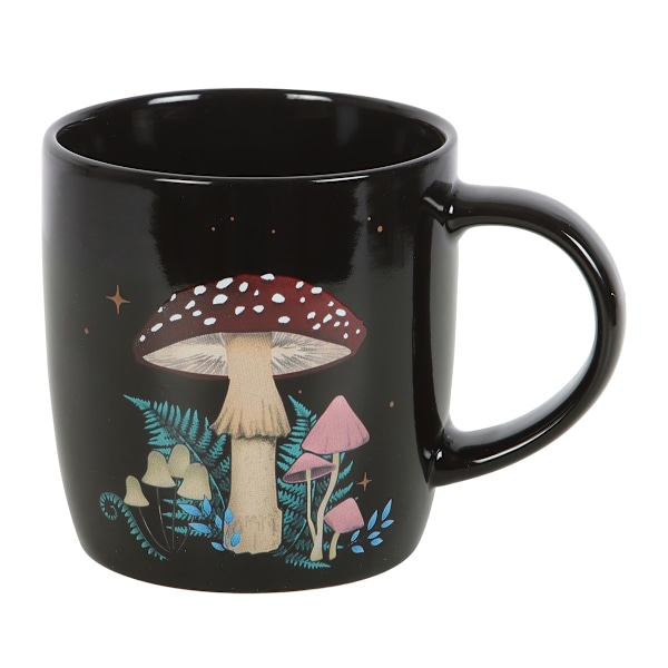 Something Different Forest Mushroom Mug En Storlek Svart/Flerfärgad Black/Multicoloured One Size
