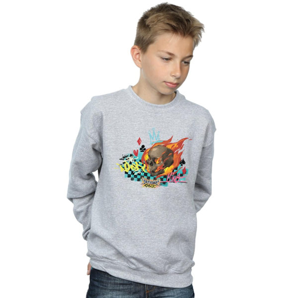 Disney Boys Wreck It Ralph Race Skull Sweatshirt 5-6 år Vit White 5-6 Years