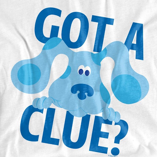 Blue´s Clues Unisex Vuxen Get A Clue T-Shirt S Vit White S