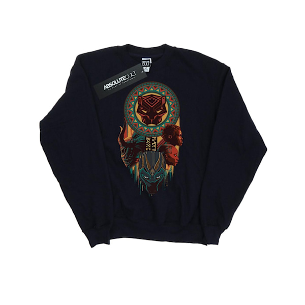 Marvel Girls Black Panther Totem Sweatshirt 5-6 år Marinblå Navy Blue 5-6 Years