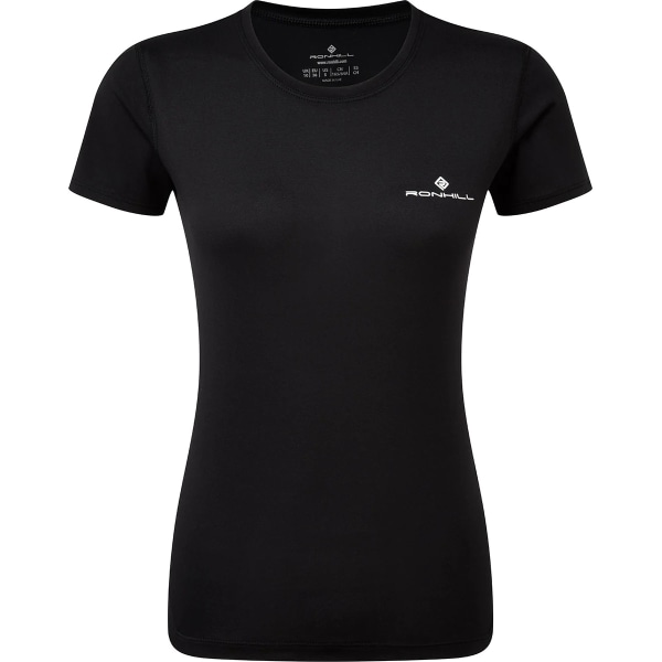 Ronhill Core T-shirt dam/dam 10 UK Svart Black 10 UK