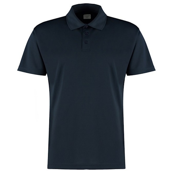 Kustom Kit Herr Micro Mesh Kortärmad Polotröja M Marinblå Navy M