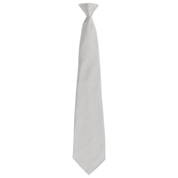 Premier Unisex Vuxen Färger Mode Enfärgad Clip-On Slips En Storlek Silver One Size