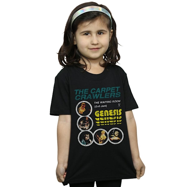 Genesis Girls The Carpet Crawlers Bomull T-shirt 9-11 år Bla Black 9-11 Years