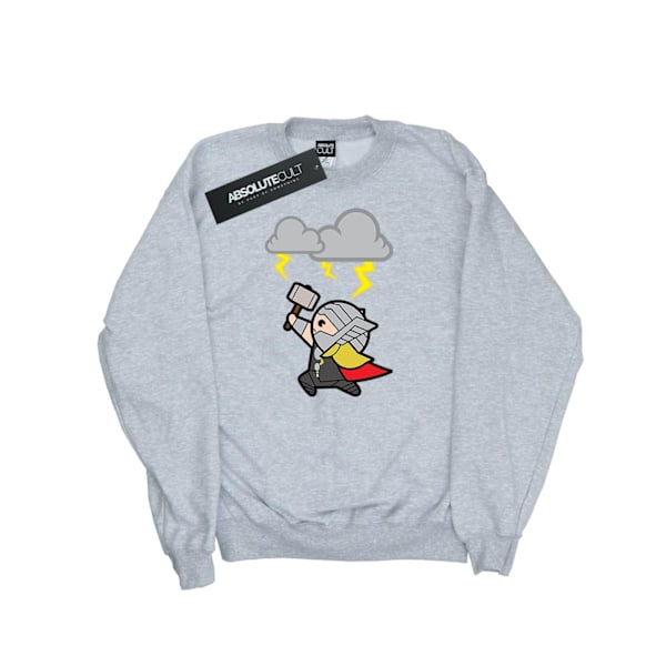 Marvel Mens Kawaii Thor God Of Thunder Sweatshirt 3XL Sports Grå Sports Grey 3XL