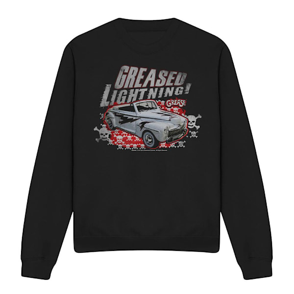 Grease Unisex Vuxen Greased Lightening Sweatshirt S Svart Black S
