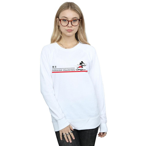 Disney Womens/Ladies Mickey Mouse Running Champion Sweatshirt X White XL
