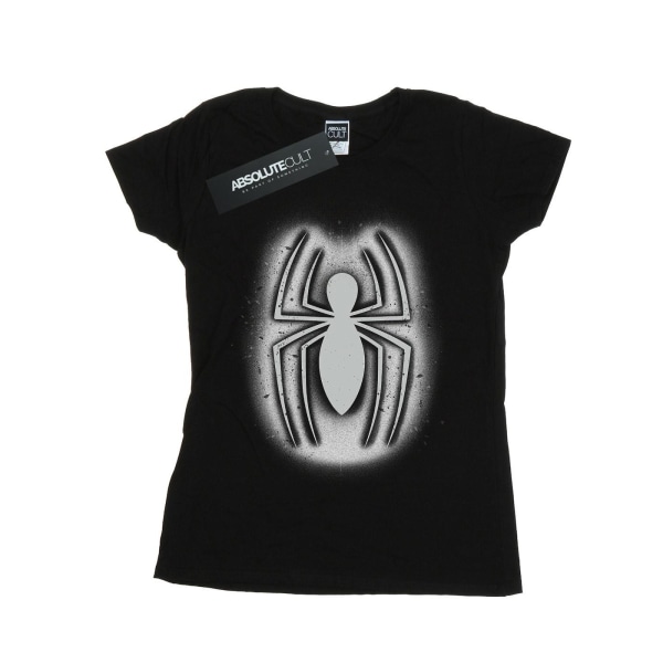 Marvel Dam/Ladies Spider-Man Graffiti logotyp bomull T-shirt XL Black XL