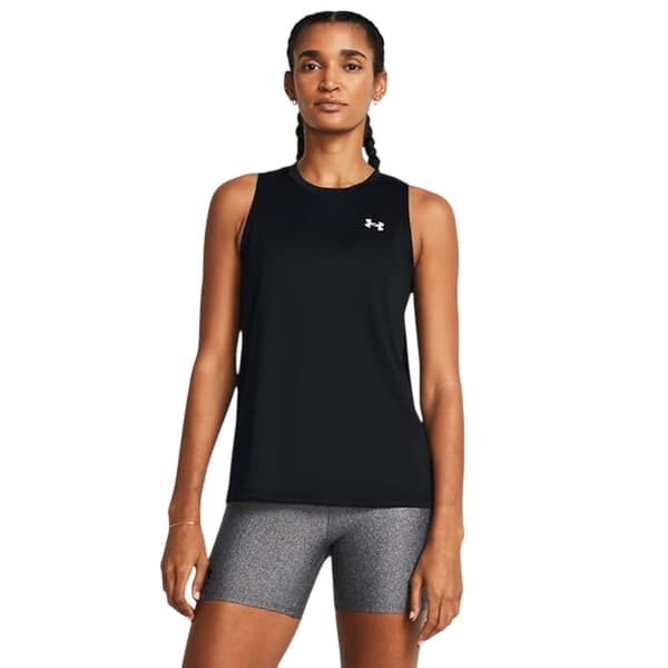 Under Armour Dam Tech Solid Teknisk Västdel Topp 12 UK Black/White 12 UK