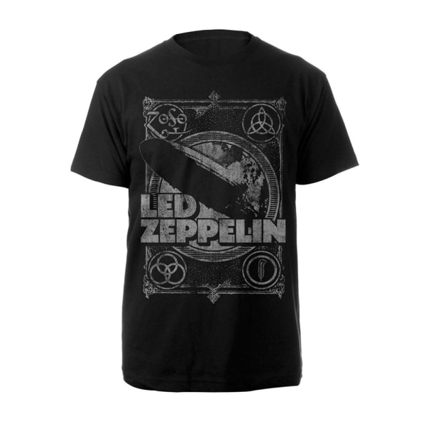 Led Zeppelin Unisex Vuxen Vintage T-shirt L Svart Black L