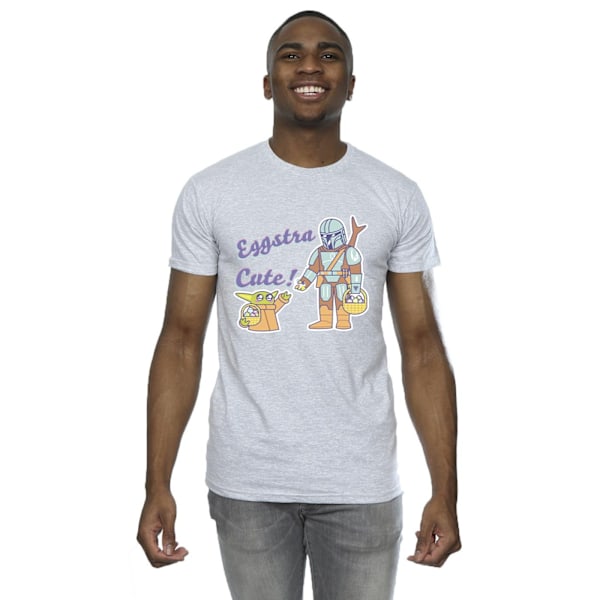 Star Wars Mens The Mandalorian Eggstra Cute Grogu T-Shirt 3XL S Sports Grey 3XL