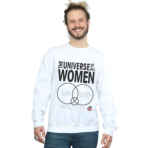 The Big Bang Theory Herr The Universe Of All Women Sweatshirt X White XL