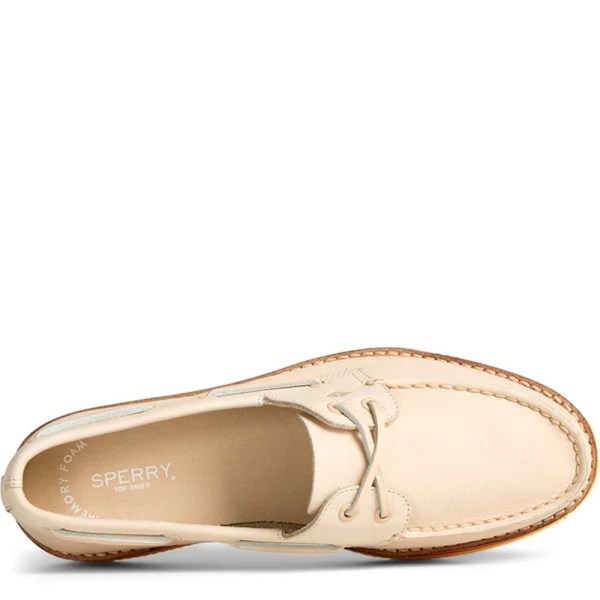 Sperry Womens/Ladies Authentic Original Stacked Leather Boat Sh Ivory 5 UK