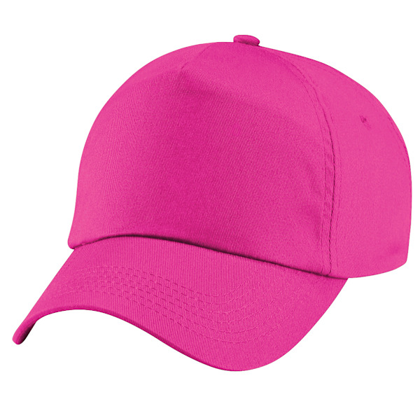 Beechfield Unisex Original 5-Panel Baseballkeps i enfärgad design, One Size Fuchsia One Size