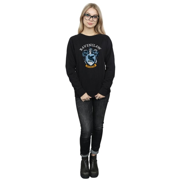 Harry Potter Dam/Dam Ravenclaw Cotton Sweatshirt M Svart Black M