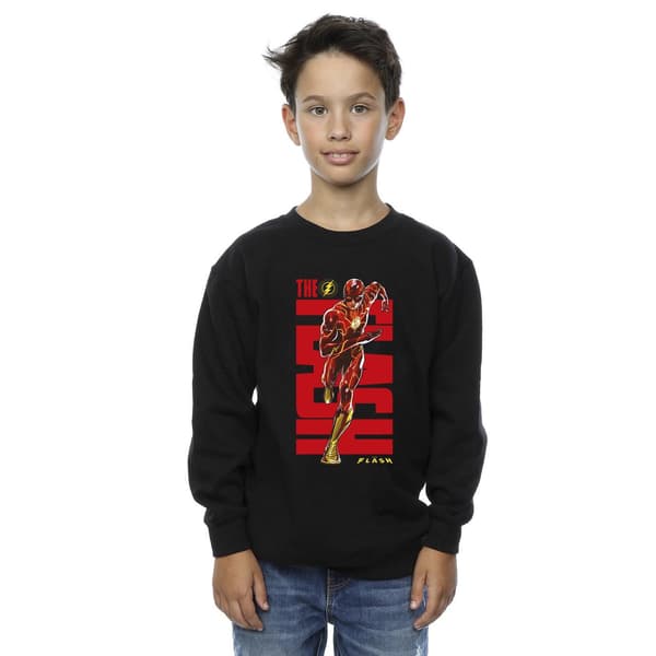 DC Comics Pojkar The Flash Dash Tröja 9-11 År Svart Black 9-11 Years