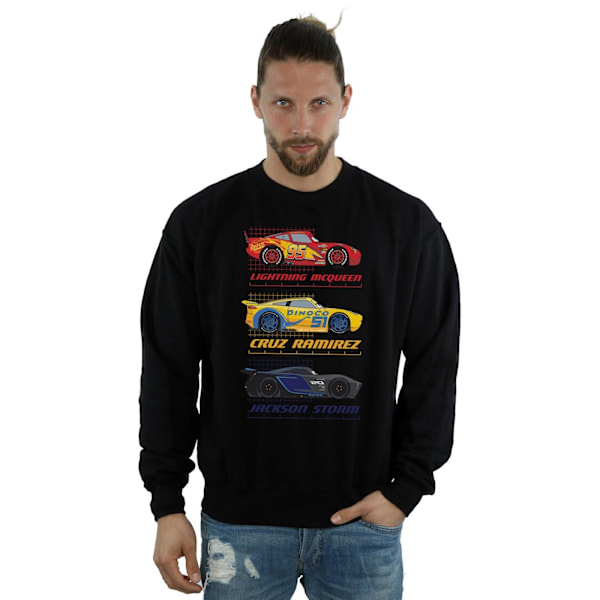 Cars Herr Racer Profil Bomullströja XL Svart Black XL