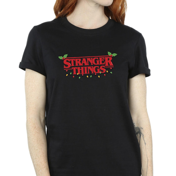 Netflix Dam/Kvinnor Stranger Things Julbelysning Bomull B Black XL