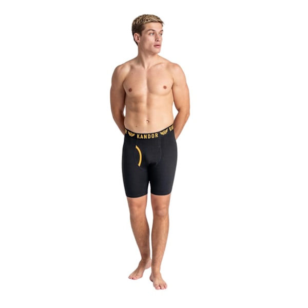 Kandor Herr Trunken Boxershorts (3-pack) M Gul Yellow M