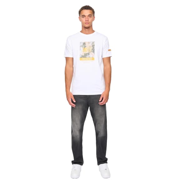 Duck and Cover Camostack T-shirt för män, M, Vit White M