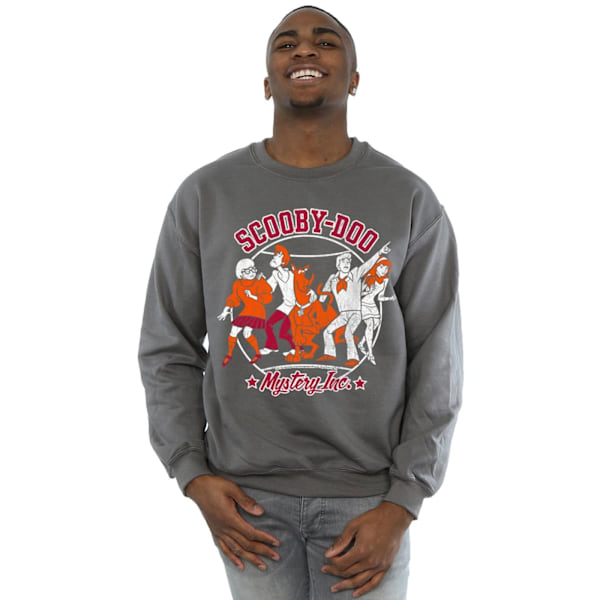 Scooby Doo Herr Collegiate Circle Sweatshirt S Charcoal Charcoal S