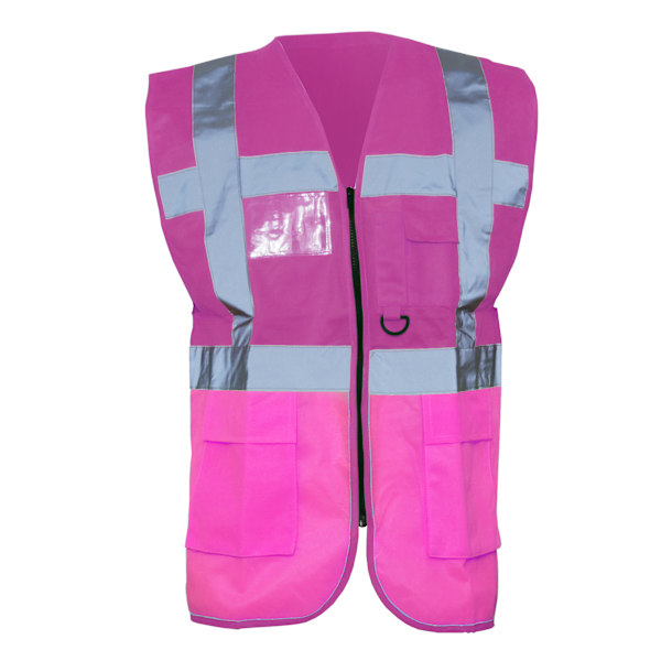 Yoko Hi-Vis Premium Executive/Manager Väst / Jacka XL Rosa Pink XL