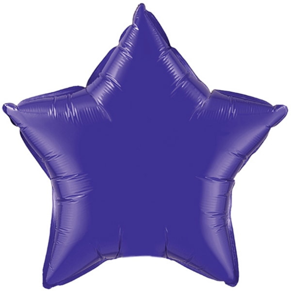Qualatex 91 cm Stjärnformad Enkel Folieballong One Size Quartz Quartz Purple One Size